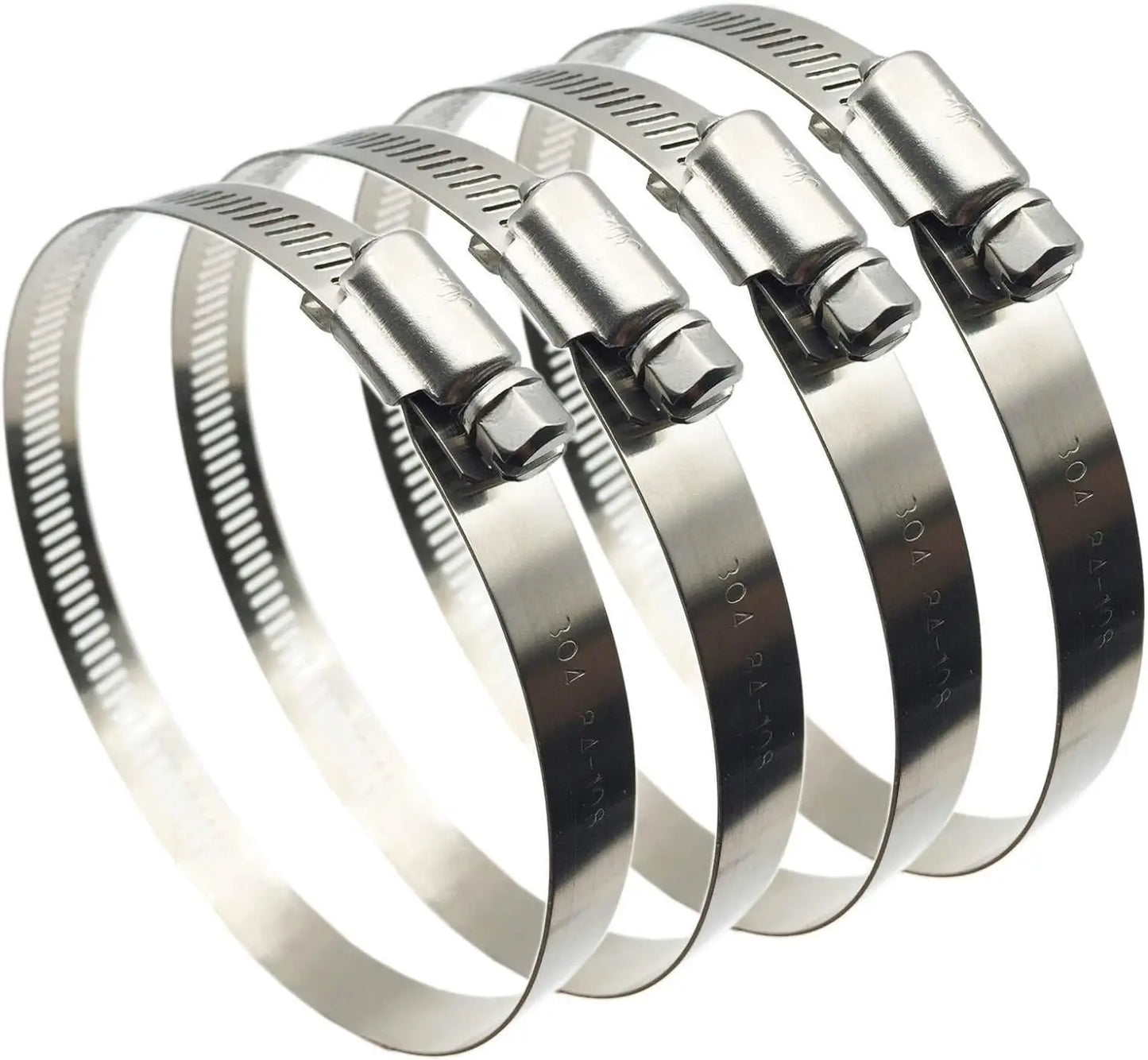 Adjustable 6mm-1400mm Hose Clamp — 304 Stainless Steel Fuel Line, Dryer Vent, Air Duct & Automotive Pipe Clip