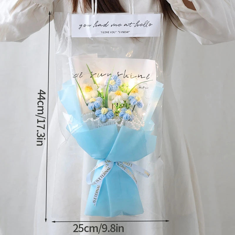 Graduation Bouquet 2025 – Crochet & Knitted Artificial Flowers for Wedding, Valentine’s & Special Occasion Gifts