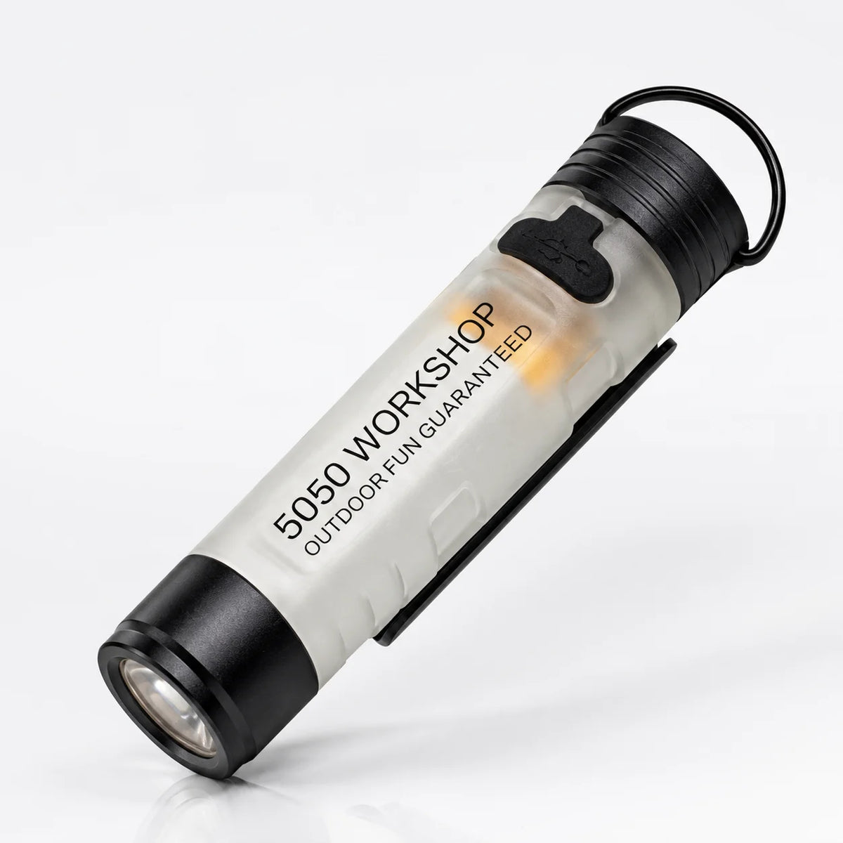 Mini 5050 Rechargeable LED Pocket Flashlight - Clip-On Hat Light and Portable Keychain Torch for Camping, Hiking, and Outdoor Use