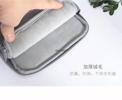 Universal Sleeve Bag Case for 7" eReaders — Kobo Libra 2, H2O Libra Colour, Onyx Boox Leaf 2/3, Kindle Oasis 9th/10th