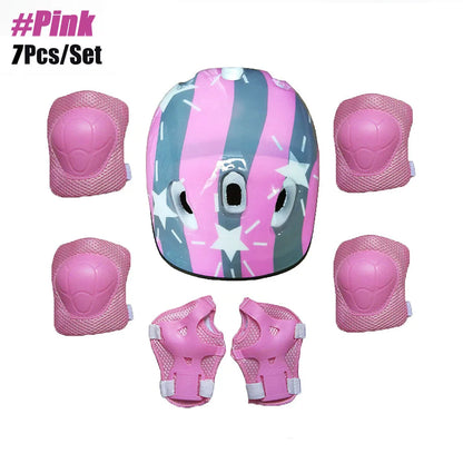 Kids Bike Helmet & Protective Gear Set – Toddler Helmet with Knee, Elbow & Wrist Pads for Cycling, Skateboard, Scooter & Skating
