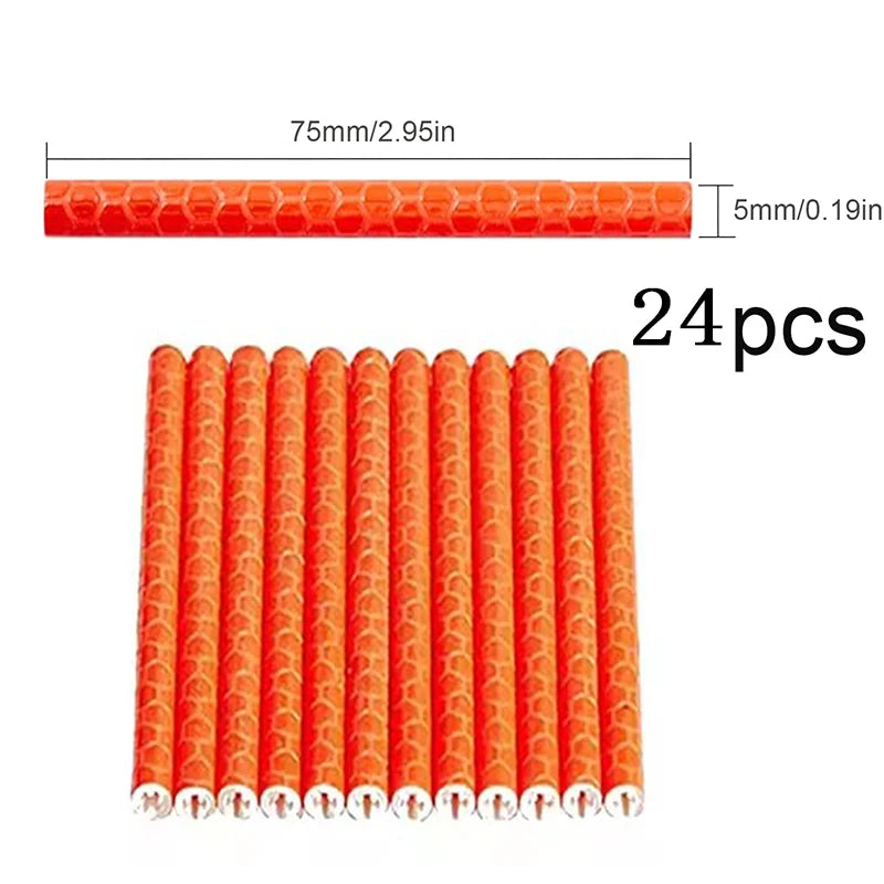 12-72pcs Bicycle Spoke Reflective Stickers - Colorful Wheel Safety Reflector Kit for DIY Bike Visibility & Protection