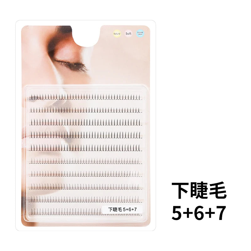 Individual Lash Extensions Kit – DIY Cluster Eyelash Book, False Lashes for Home Makeup
