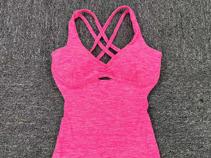 Women’s Black Sporty Jumpsuit – 2025 Workout Yoga Gym Set with Push-Up Fitness Overalls