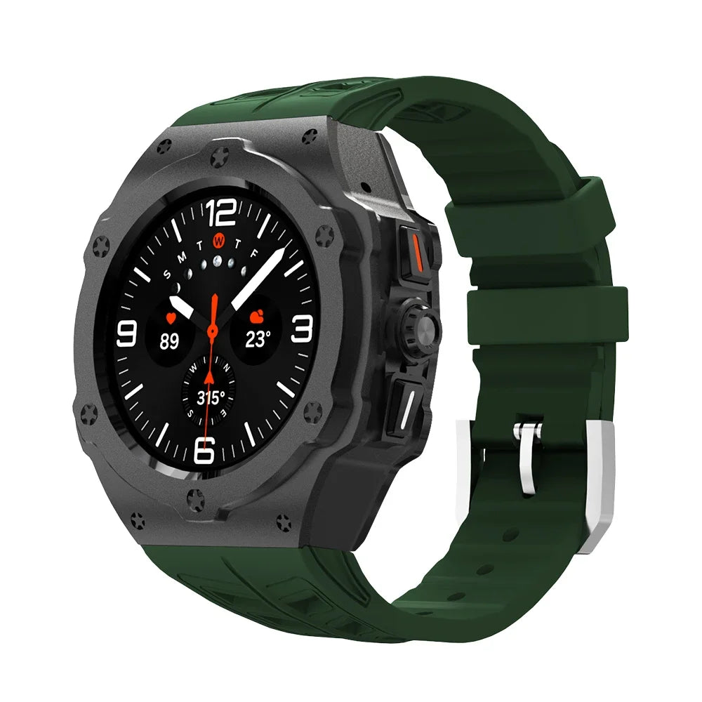 Luxury Carbon Case & Rubber Strap Kit – Samsung Galaxy Watch Ultra 47mm Accessories