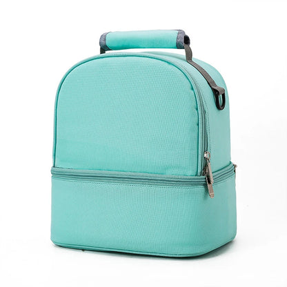 Insulated Double-Layer Mommy Bag — Large Capacity Travel & Picnic Baby Food Handbag