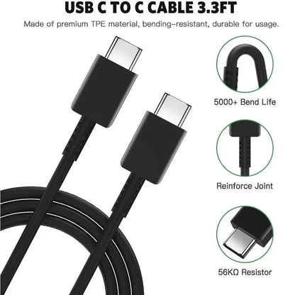 PD 45W USB-C Fast Charger — High-Speed Wall Adapter for Samsung Galaxy S24/S23 Ultra, Note, iPhone 15, Xiaomi 14