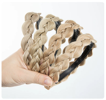 SARLA Synthetic Bohemian Braided Headband – Butterfly Plaited Hairpiece for Women