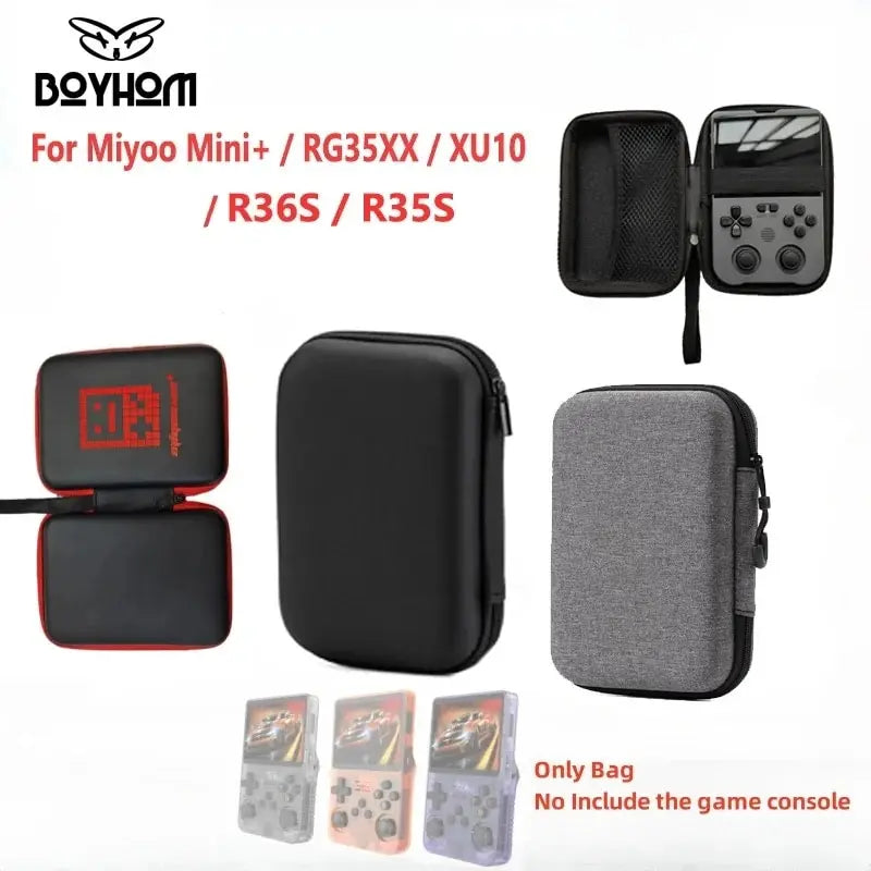 Protective Storage Case for Miyoo Mini Plus, R36S, R35S & Anbernic RG35XX/XU10 – Portable Game Console Carry Bag