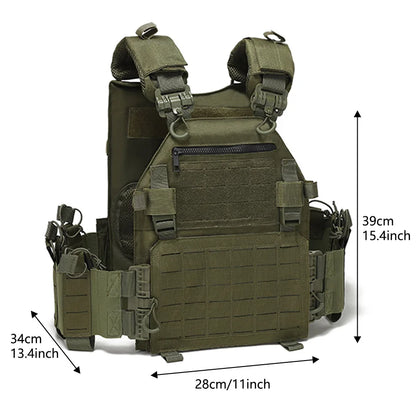 Outdoor Training Vest – Multi-Functional Waterproof MOLLE Expansion Quick-Release Wear-Resistant Tactical Vest