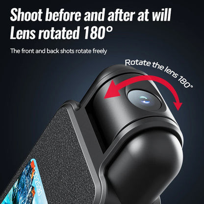 1080P Mini Cycling Camera - Compact Sports DV DVR Audio Video Recorder with Back Clip for Cycling, Riding and Outdoor Use