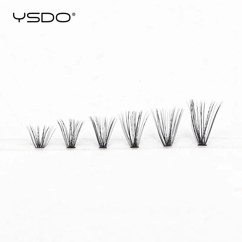 YSDO Premade Volume Fans Eyelash Extensions – 10/14 Rows Natural Mink Individual Cluster Lashes for Makeup