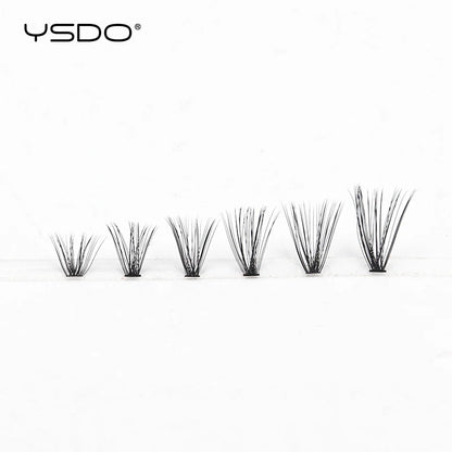 YSDO Premade Volume Fans Eyelash Extensions – 10/14 Rows Natural Mink Individual Cluster Lashes for Makeup
