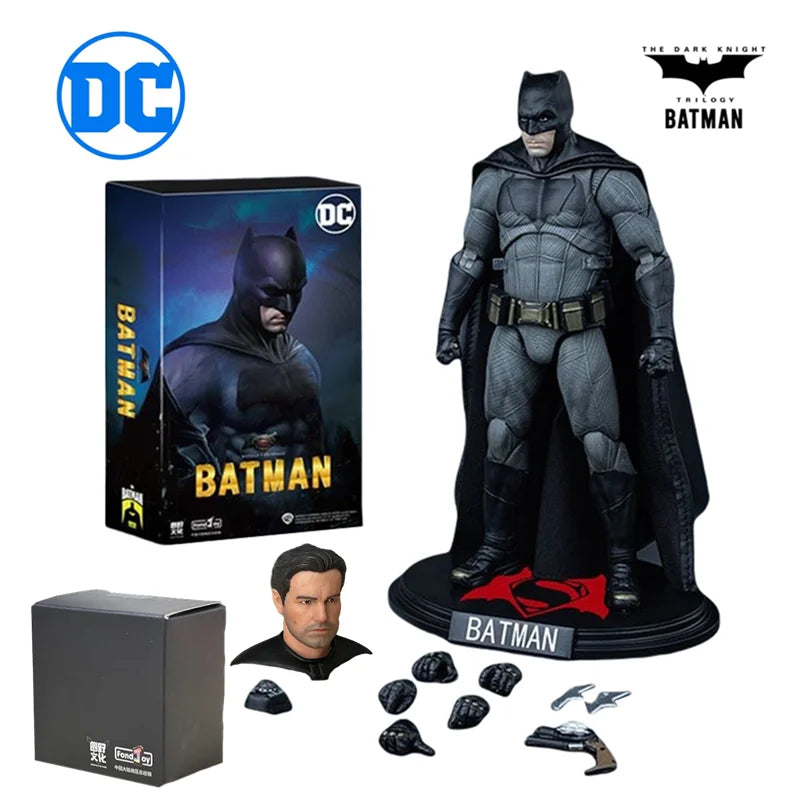 DC Justice League Movie Action Figures – Batman, Aquaman, Mera & Black Superman Collectible Toy Set