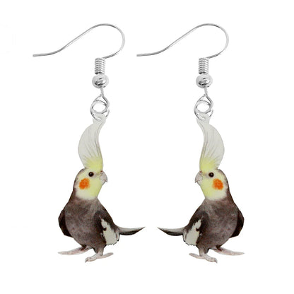 Cute Animal Acrylic Drop Earrings - Funny Custom Jewelry Gifts for Women & Girls with Rabbit, Parrot, Frog & Butterfly Designs