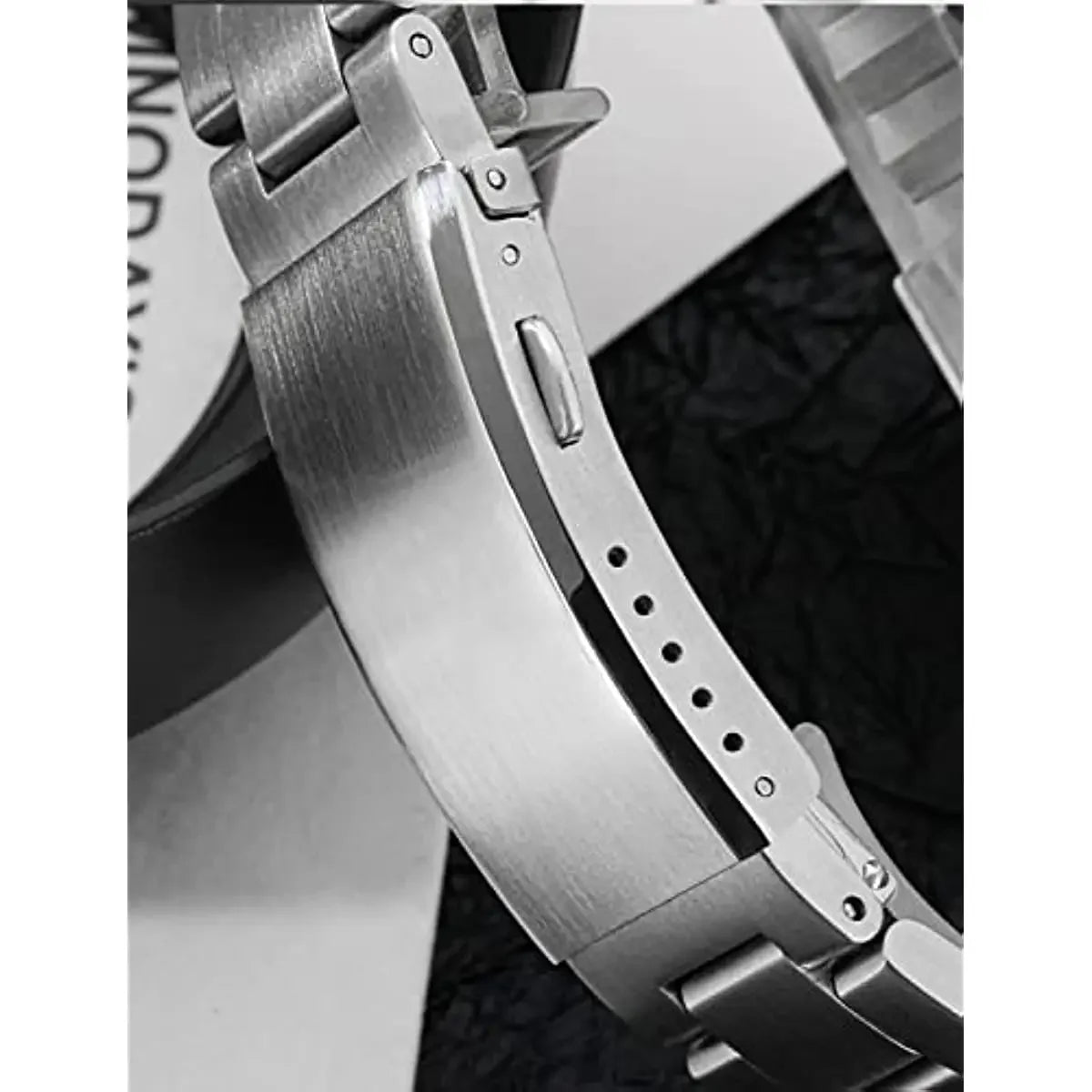 Watchdives Stainless Steel Watch Clasp – 16mm/18mm/20mm/22mm Folding Safety Milled Deployant Replacement Buckle