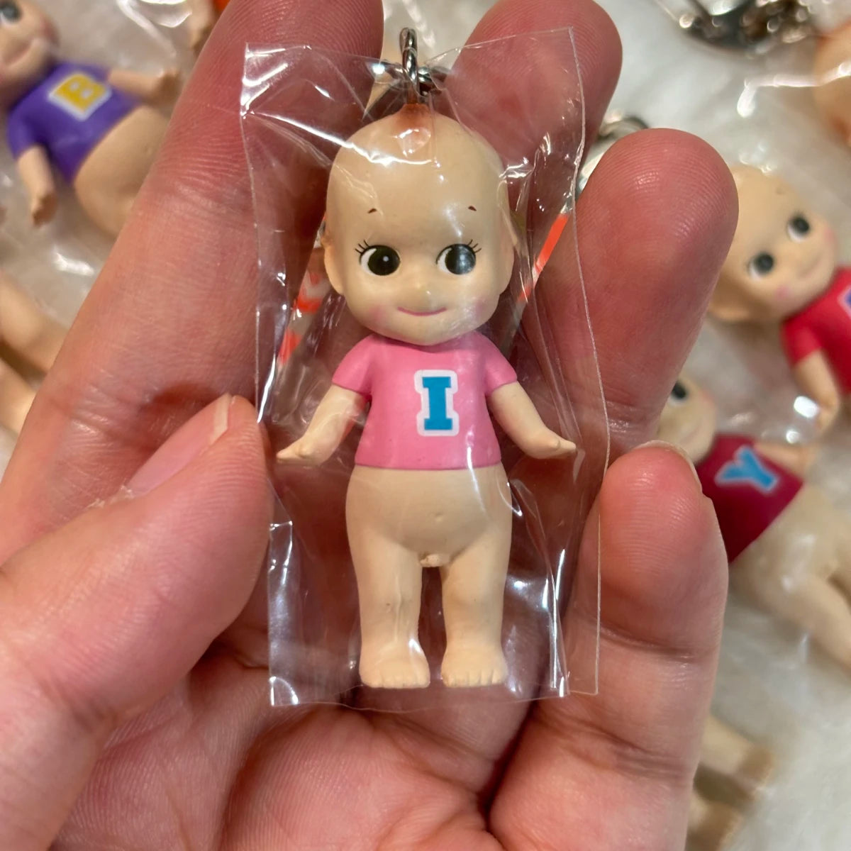 Sonny Angel Mini Figure – Letter Series Alphabet Keychain, No Box or Bag