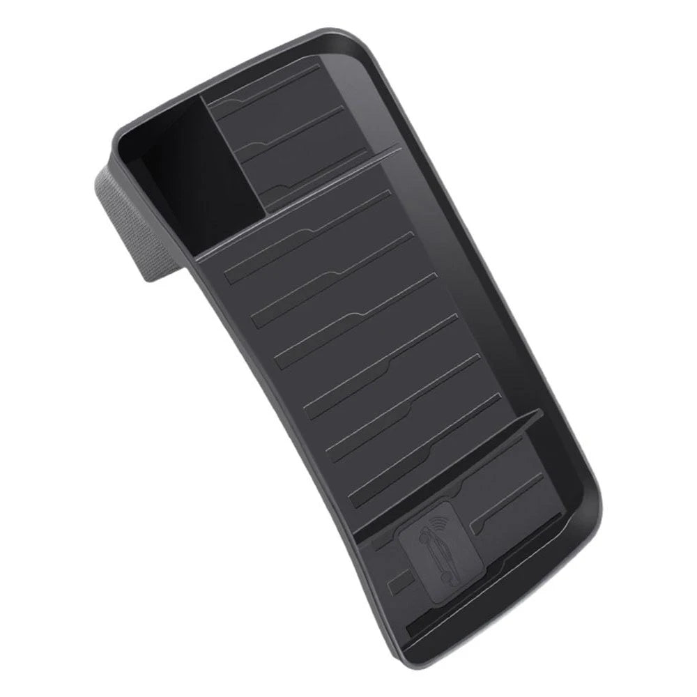 Tesla Model 3 & Y Rear Screen Storage Box – Hidden TPE Organizer Tray & Tissue Box for Interior Accessories