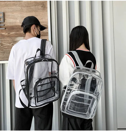 Transparent Shoulder Bag | Unisex Large Capacity Waterproof Multifunctional Backpack for Men & Women