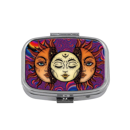 Dragon & Tiger Metal Medicine Box - Moisture-Resistant Portable Pill Storage Case with Movie-Inspired Design