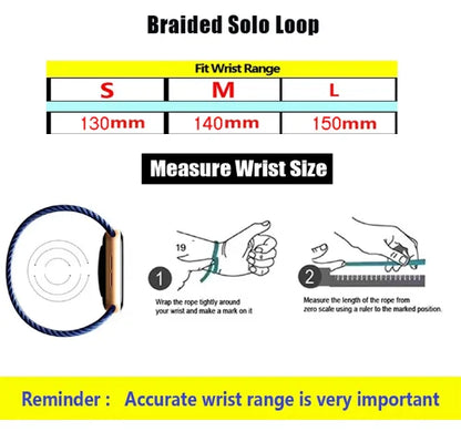 Braided Nylon Solo Loop for Xiaomi Mi Band 9 & 8 – Elastic NFC Replacement Strap Bracelet