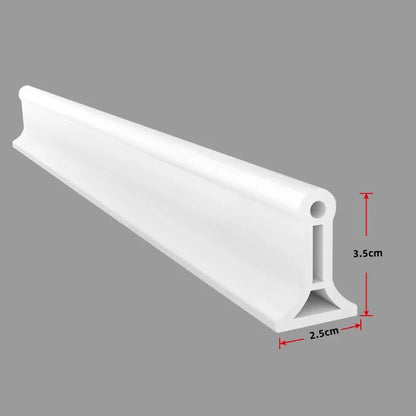 Bendable Silicone Water Retaining Strip - Bathroom Shower Barrier for Kitchen and Wet-Dry Separation