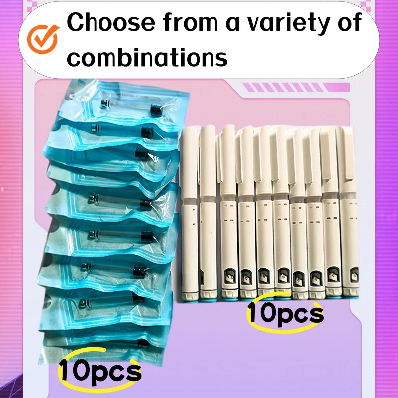 10PCS Disposable Injection Pens (Without Medication) — Individually Packaged Pre-Filled Pen Set