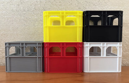 3D Printed DIY Battery Storage Box – Stackable Beer Crate for AA, AAA, and 9V Batteries Organizer