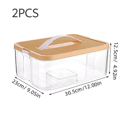 Brick-Shaped Building Blocks Storage Box for Kids – Stackable Plastic Toy Organizer Bin with Lid for Sundries & Toys