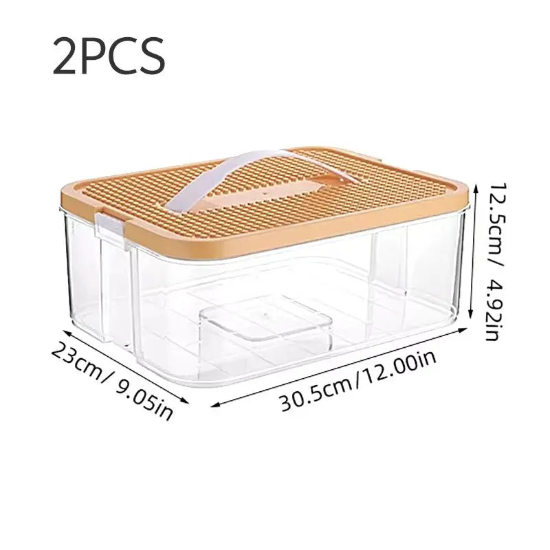 Stackable Building Blocks Toy Storage Box for Kids – Brick-Shaped Plastic Container with Lid – Toy Organizer & Sundries Bin