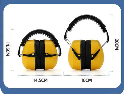 Work Safety Earmuffs – Anti-Noise Portable Ear Protectors for Work, Study, Sleeping, Woodwork & Shooting