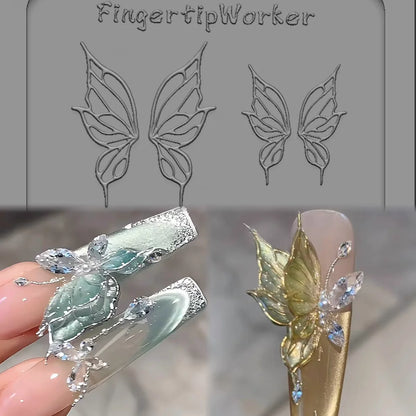 Snake Lolita Bow, Mushroom, Rose, Lotus, Bear 3D Acrylic Nail Mold - DIY Silicone Nail Decorations & Nail Art Products