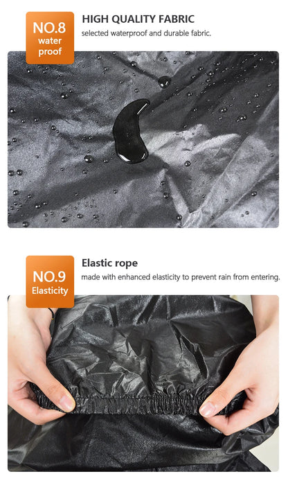 Thick Oxford Motorcycle Waterproof Cover – Universal Outdoor Dustproof, Rainproof, Sunshade & UV Protective Motorbike Cover