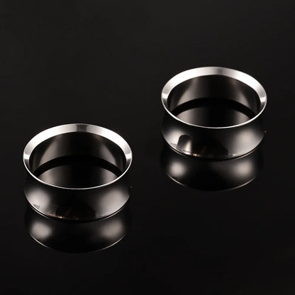 Doearko Stainless Steel Ear Gauges Round Tunnels Plugs Body Jewelry Expander for Women