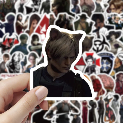 60-Piece Resident Evil Sticker Set - DIY Graffiti Decals for Phone Cases, Diaries, Scrapbooks and Creative Crafts