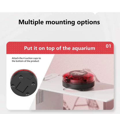 Automatic Fish Feeder for Aquarium – Rechargeable Food Dispenser with Timer, LCD Display & USB Cable