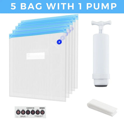 30-Pack Filament Storage Vacuum Bags for 3D Printer PLA/ABS/TPU - Humidity Resistant Dryer for Safekeeping