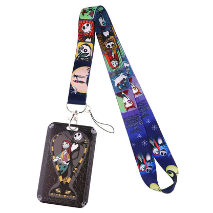 Cartoon Stitch Credential Holder Lanyard – Cute Neck Strap for Keychain, Pass & Credit Card Holder Accessories