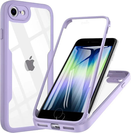 360° Full Body iPhone Case - Double-Sided Screen Protector Cover for iPhone SE 2020, SE 2022, 8 & 7