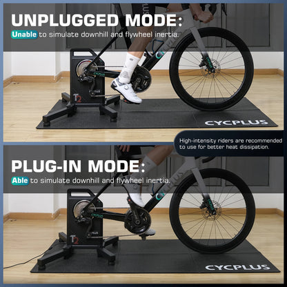 CYCPLUS T2 Indoor Cycling Trainer — Direct Drive Exercise Bike with ANT+ & BLE 5.0 Power Meter