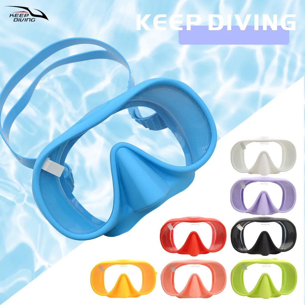 Professional Diving Mask for Scuba & Free Diving – Anti-Fog Snorkeling Goggles for Underwater Fishing Adults