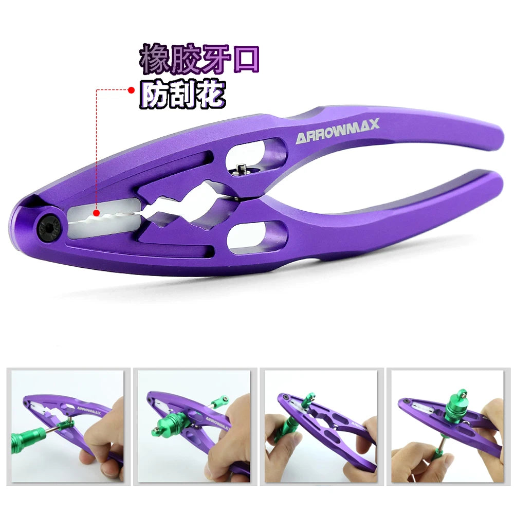 6-in-1 Metal Shock Absorber Pliers – Multi-Function Tool for 1/8, 1/10 RC Crawler Cars, Traxxas, Axial, XV01