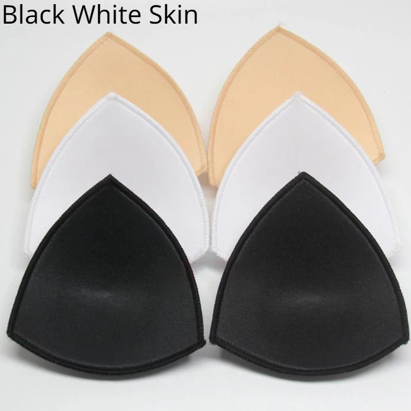 3 Pairs Removable Push-Up Bra Pads – Foam Inserts for Sports Bras, Bikinis & Underwear
