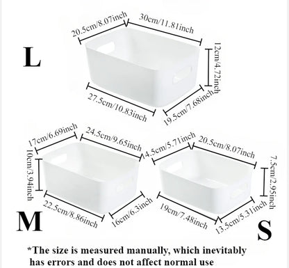 Multi-Functional Storage Boxes – Durable Plastic Organizers for Cosmetics, Snacks, Kitchen, Bathroom & Office