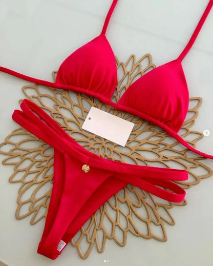 Women’s Leopard Print Bikini Set – Sexy Swimwear for Beach Vacation, Thong Bathing Suit & Summer Beachwear