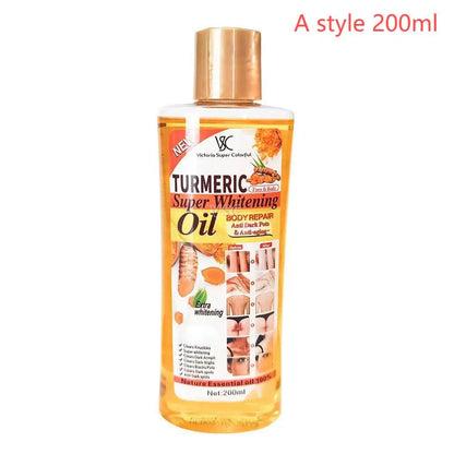 Turmeric Essential Oil 200ml – Moisturizing Body & Facial Massage Oil, Brightening & Smoothing Aromatherapy Skin Care