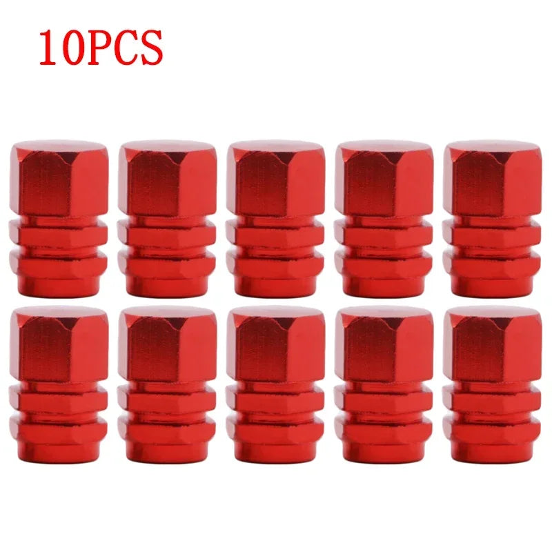 4/10PCS Aluminum Car Tire Valve Stem Caps – Waterproof Airdust-Proof Rim Covers