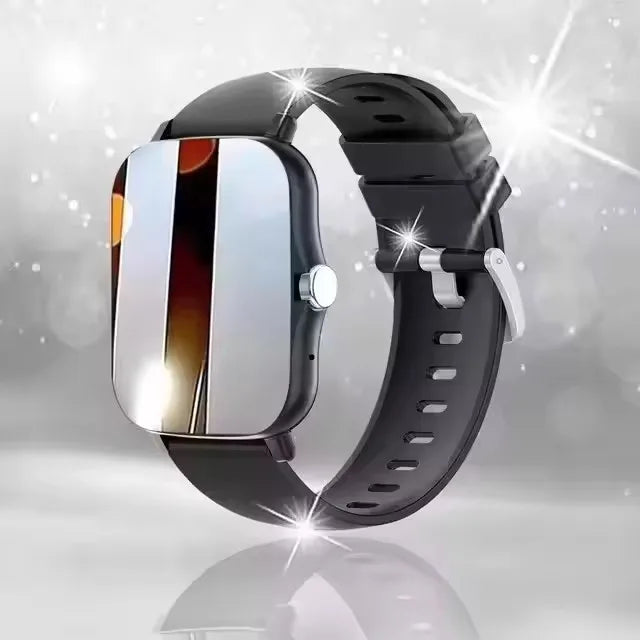 Smartwatch with Full Touch Screen — Call, Message Reminder, Music Control & Multi-Function Fitness Tracker, Compatible with iPhone & Android