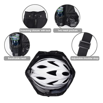 Swim Gear Mesh Backpack with Wet Pocket - Multipurpose Drawstring Beach Bag for Swimming, Gym and Workout Essentials