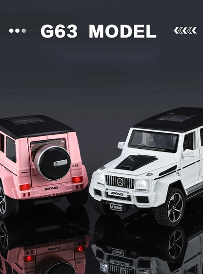 1:32 Mercedes Benz G63 Diecast Model Car with Sound & Light – Off-road SUV Miniature Alloy Toy Gift for Boyfriend